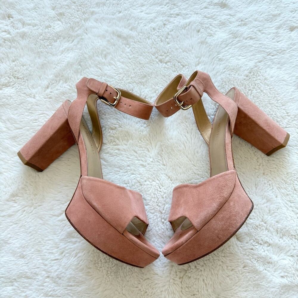 Stuart Weitzman suede high heels women sandals size 8 US Retail 395$